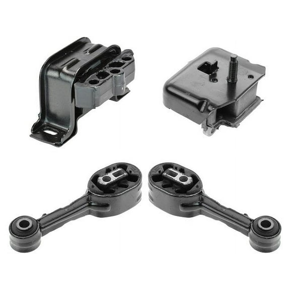 Engine Mount and Transmission Mount Kit 4 Piece - Compatible with 1992 - 2002 Saturn SL1 1.9L 4-Cylinder 1993 1994 1995 1996 1997 1998 1999 2000 2001