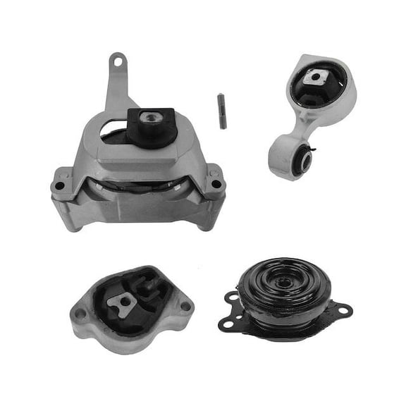 Engine Mount and Transmission Mount Kit 4 Piece - Compatible with 2007 - 2016 Nissan Altima 2.5L 4-Cylinder 2008 2009 2010 2011 2012 2013 2014 2015