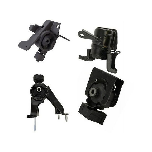 Engine Mount and Transmission Mount Kit 4 Piece - Compatible with 2009 - 2013 Toyota Corolla 1.8L 4-Cylinder 2010 2011 2012