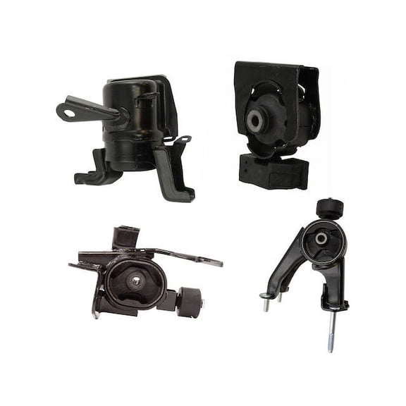 Engine Mount and Transmission Mount Kit 4 Piece - Compatible with 2009 - 2016 Toyota Corolla 1.8L 4-Cylinder 2010 2011 2012 2013 2014 2015