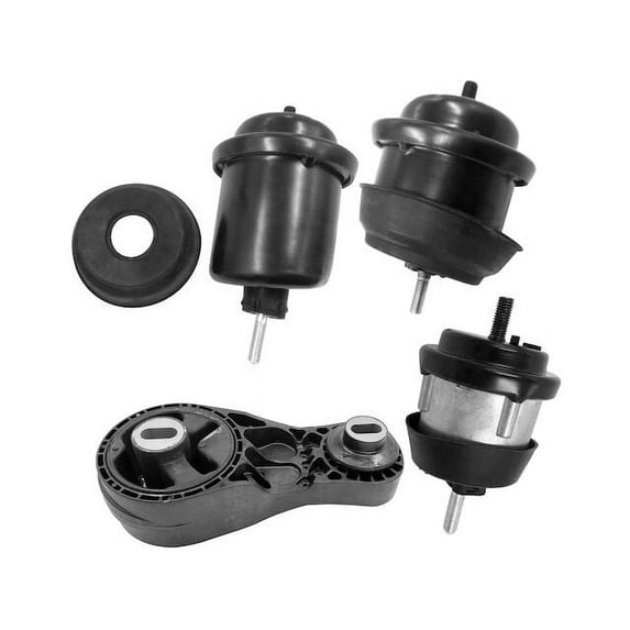Engine Mount and Transmission Mount Kit - 4 Piece - Compatible with 2011 - 2015 GMC Acadia 3.6L V6 2012 2013 2014