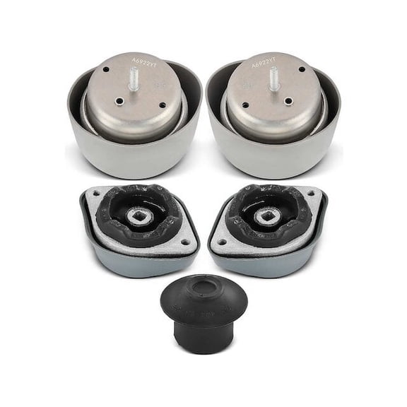 Engine Mount and Transmission Mount Kit 5 - Compatible with 2000 - 2002 Audi S4 2.7L V6 Turbocharged - Autopart Premium