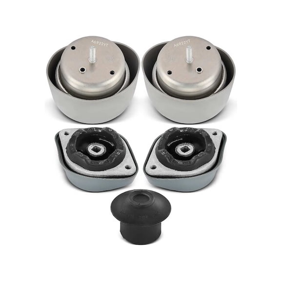Engine Mount and Transmission Mount Kit 5 - Compatible with 2000 - 2002 Audi S4 2.7L V6 Turbocharged 2001