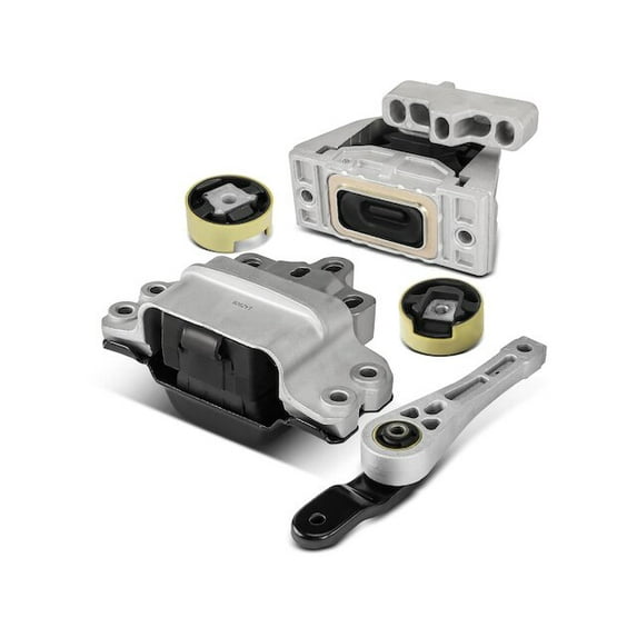 Engine Mount and Transmission Mount Kit 5 - Compatible with 2005 - 2008 Volkswagen Jetta - Autopart Premium