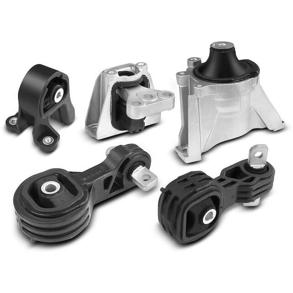 Engine Mount and Transmission Mount Kit 5 - Compatible with 2007 - 2011 Honda CR-V 2.4L 4-Cylinder - Autopart Premium