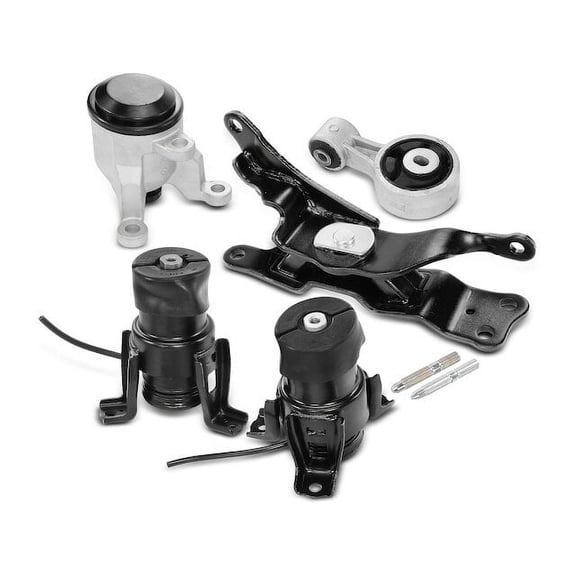 Engine Mount and Transmission Mount Kit 5 - Compatible with 2009 - 2014 Nissan Maxima 3.5L V6 - Autopart Premium