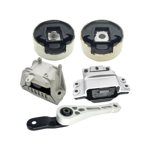 Engine Mount and Transmission Mount Kit - 5 Piece - Compatible with 2012 - 2013 Volkswagen Passat 2.5L 4-Cylinder
