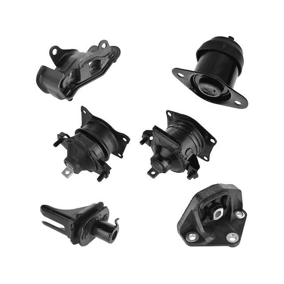 Engine Mount and Transmission Mount Kit 6 Piece - Compatible with 2003 - 2007 Honda Accord 3.0L V6 2004 2005 2006