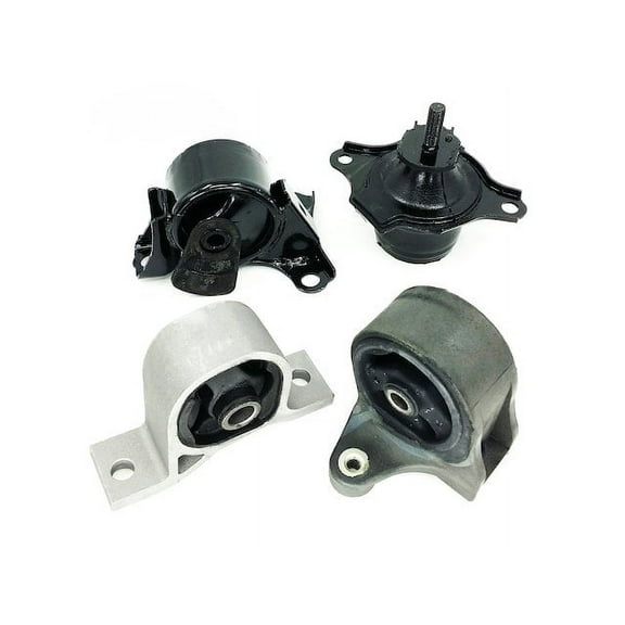 Engine Mount and Transmission Mount Kit - Compatible with 2001 - 2005 Honda Civic 1.7L 4-Cylinder 2002 2003 2004