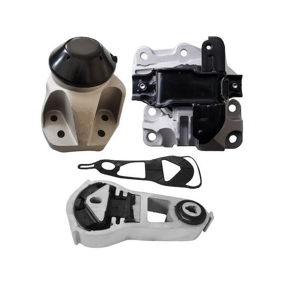 Engine Mount and Transmission Mount Kit - Compatible with 2011 - 2015 Ford Explorer - Replacement