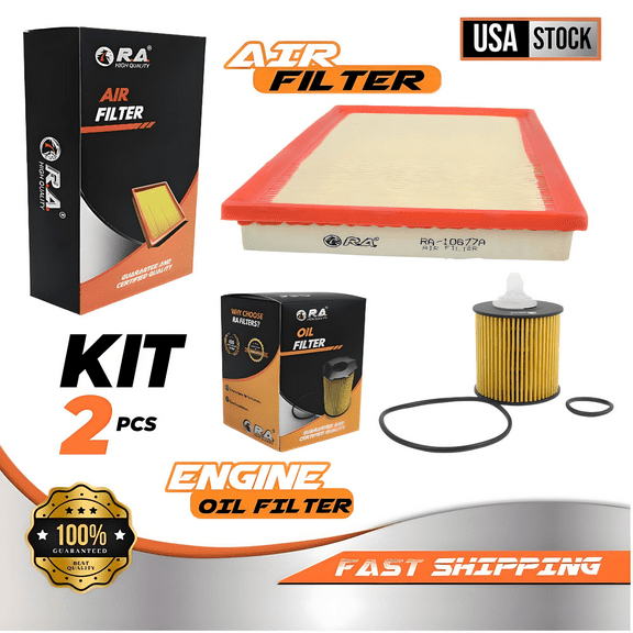 Engine Oil & Air Filter Set for Lexus ES300H 2013-2018 L4 2.5L Sedan/Toyota Avalon 2013-2018 L4 2.5L Hybrid XLE Sedan/Camry 2012-2017 L4 2.5L Hybrid Sedan/RAV4 2013-2018 L4 2.5L Hybrid SE XLE LE