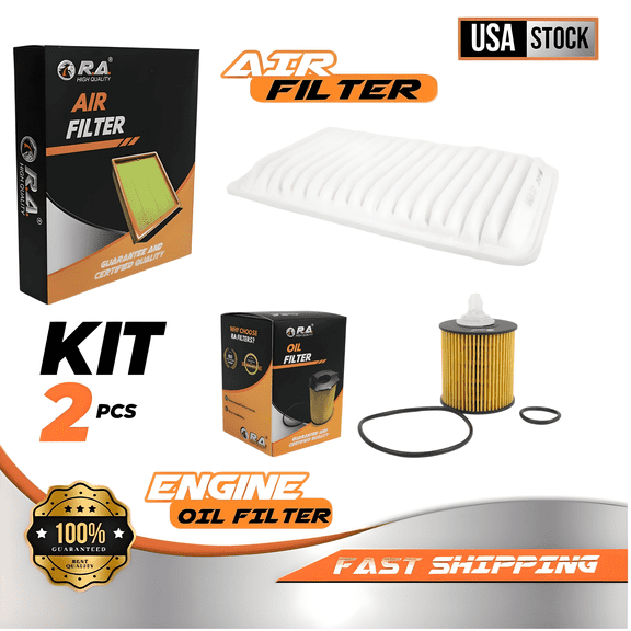 Engine Oil & Air Filter Set for Toyota Highlander 2009 - 2013 L4 2.7L V6-3.5L / Toyota Sienna 2007 - 2010 V6 3.5L Van CE LE XLE