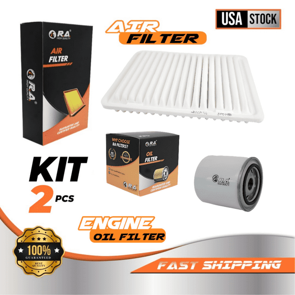 Engine Oil & Air Filter Set for Toyota Tacoma 2005 - 2023 L4 2.7L SR SR5 Pickup