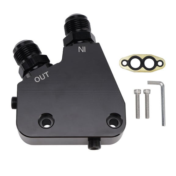 Engine Oil Cooler Adapter Kit for Corvette GM LS LS1 LS2 LS3 LS6 05-19 (5-Pack)