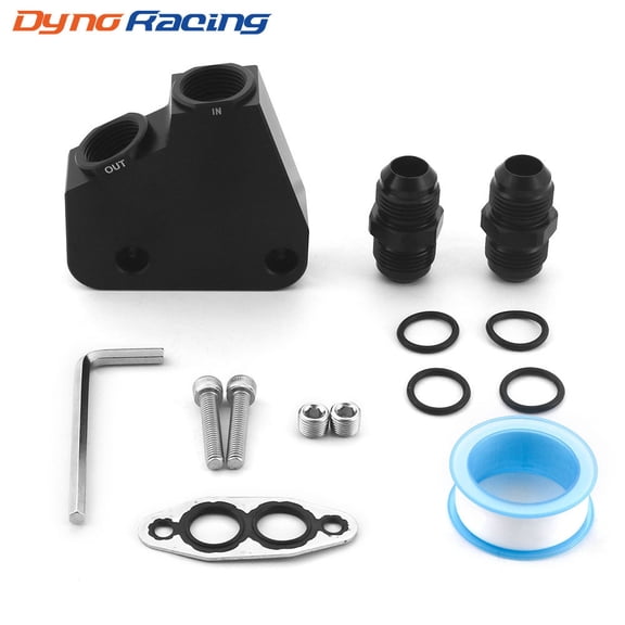 Engine Oil Cooler Adapter Kit for GM LS LS1 LS2 LS3 LS6 LS7 LS9 05-19 Corvette