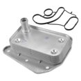 thumbnail image 1 of Engine Oil Cooler Kit Compatible for Dodge Sprinter 3500 Aluminum Alloy Silver Tone with O-ring Seals, 1 of 6