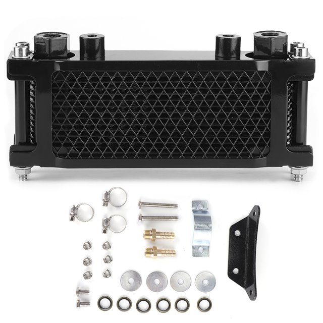 Engine Oil Cooler Universal Cooling Radiator Kit Fit for Monkey Car
