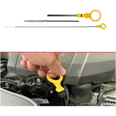 Motoforti Engine Oil Dipstick Oil Level Dip Stick Double Hole Indicator For Subaru Crosstrek 2013-2017 Plastic No.11139AA050 Yellow, Dipsticks & Tubes
