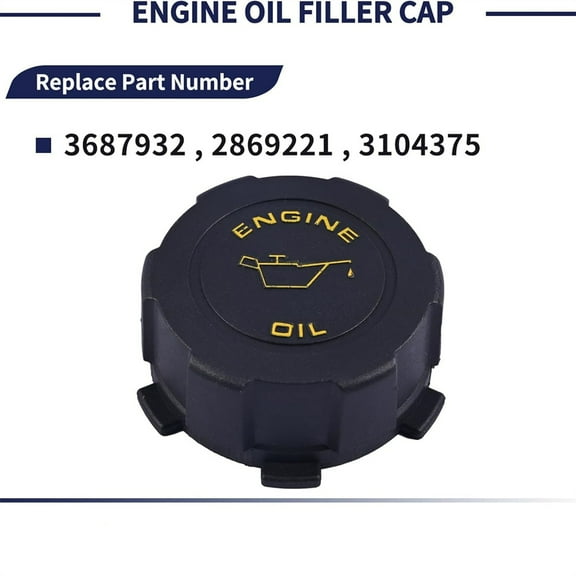 Engine Oil Fill Cap for Cummins ISX 15.0L 572.4003 2869221 3104375 3687932CUM