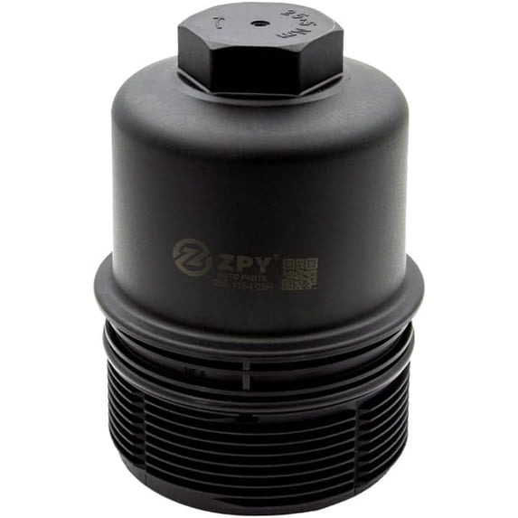 Engine Oil Filter Housing Cover Cap 06E115405H for Audi A6 A7 3.0L V6 2016-2018 Plastic Black