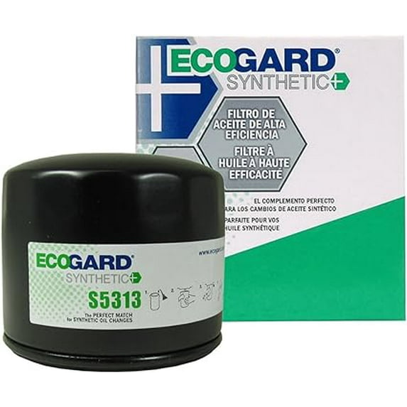 ECOGARD S5313 Premium Spin-On Engine Oil Filter for Synthetic Oil Fits Chevrolet Silverado 2500 HD 8.1L 2001-2006, Silverado 3500 8.1L 2001-2006, Suburban 2500 8.1L 2001-2006, K3500 7.4L 1999-2000