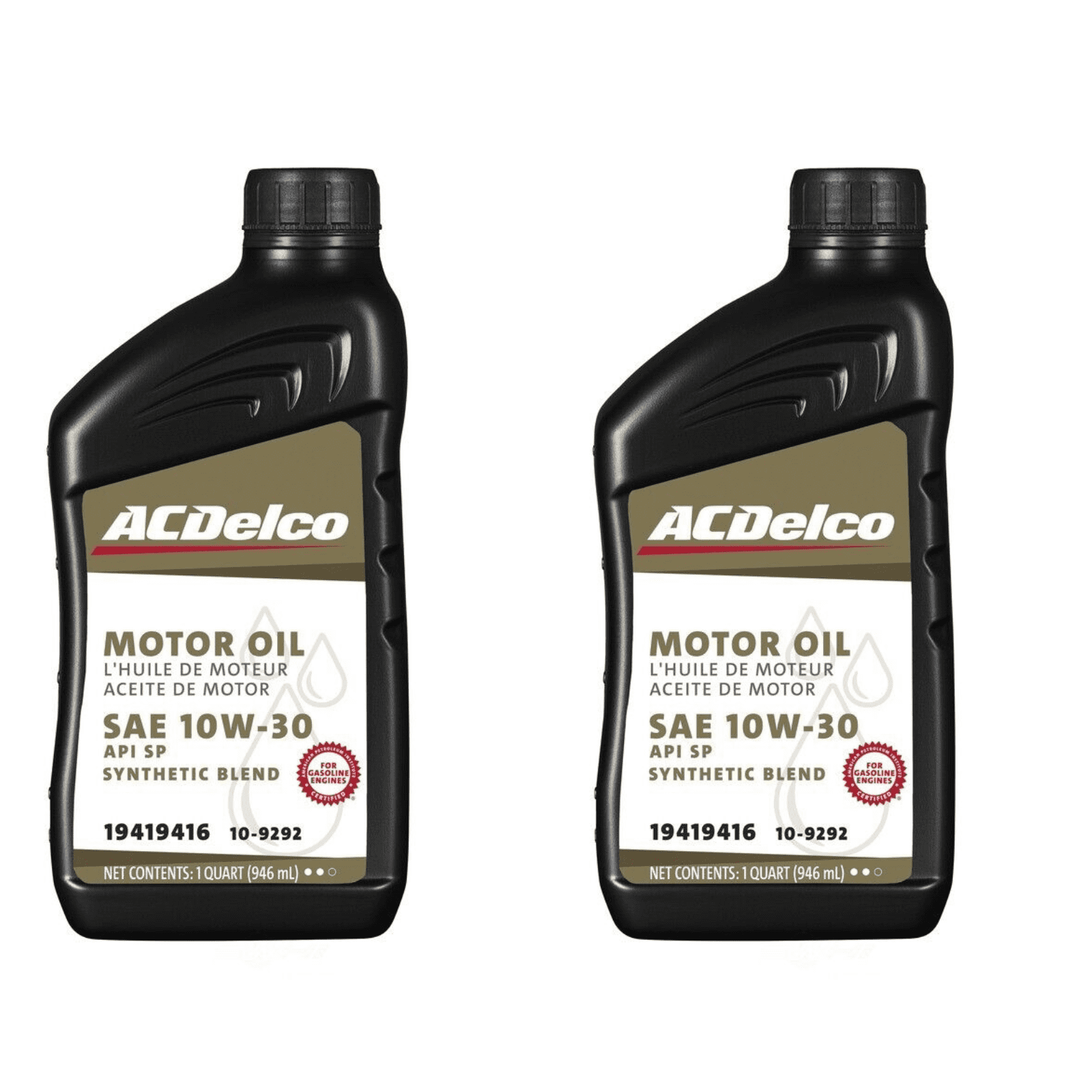 Engine Oil-GAS, FWD ACDelco 10-9292 Pack of 2 - Walmart.com