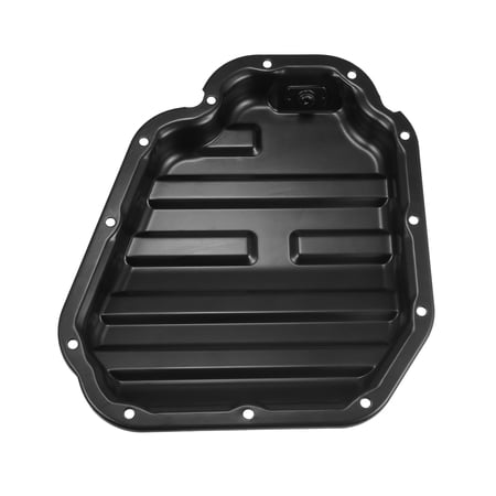 Engine Oil Pan 11110-JA01E for Nissan Altima 2008-2013 CVT M/T 2.5L 3.5L Hybrid Lower Engine Oil Pan Metal Black
