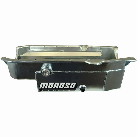 Moroso SBC 8qt CT Oil Pan - RH Dipstick 86-UP