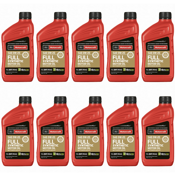 Engine Oil-Premium Synthetic Blend Motor Oil Motorcraft XO-0W20-QFS Pack of 10