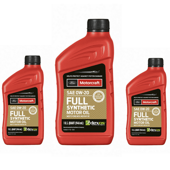 Engine Oil-Premium Synthetic Blend Motor Oil - Quart Motorcraft XO-0W20-QFS Pack of 3