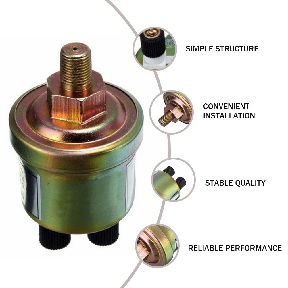 Engine Oil Pressure Sensor Gauge Sender Switch Sending Unit 1/8 NPT Sensor