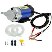 Engine Oil Pump DC 12V 100W Aluminum Alloy Oil Extractor Pump with 2 Pipe Lightweight Electric Diesel Change Extractor Pump Safe Diesel Pump for Oil Change
