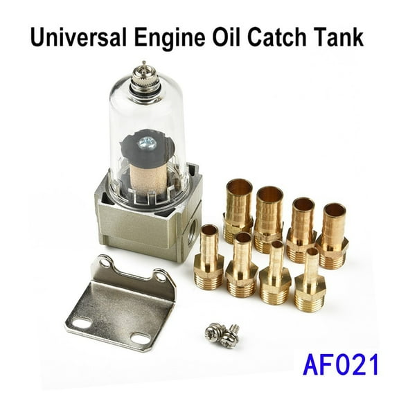 Engine Oil Separator Catch Reservoir Tank Can Filter Auto Accessories