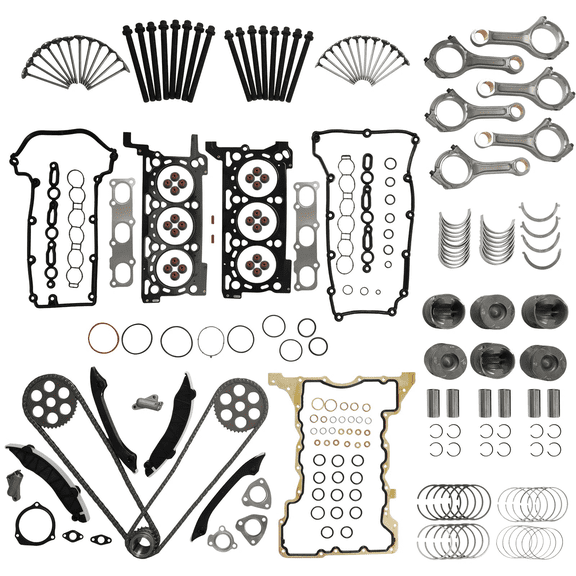 Engine Parts Connecting Rod Timing Chain Piston Kit Bearings Gasket Set For Jeep Wrangler 3.0L 11-23