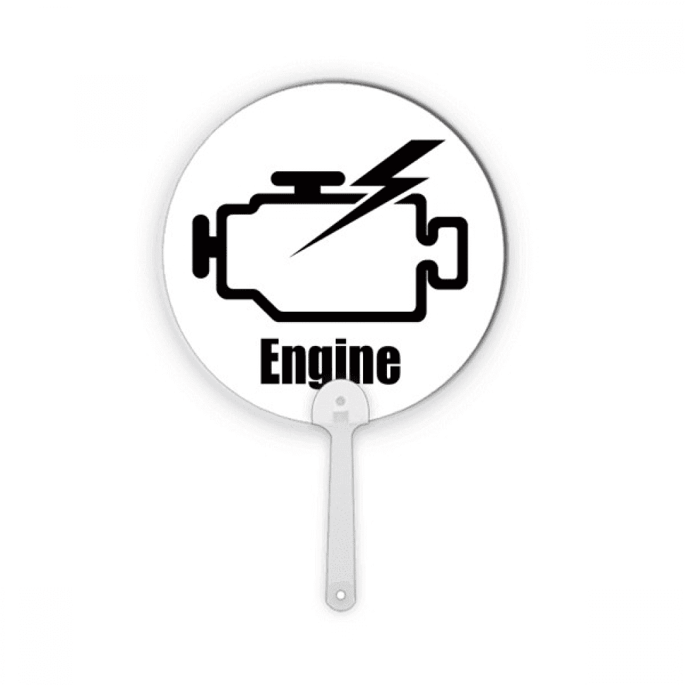 Engine Piston Power Safe Art Deco Fashion Plastic Round Handheld Fan ...