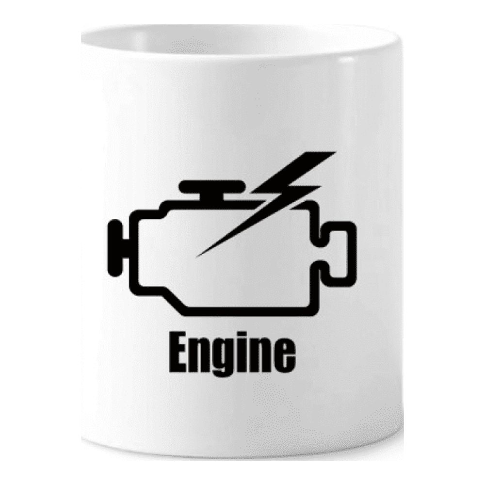 Engine Piston Power Safe Art Deco Fashion Toothbrush Pen Holder Mug Cerac Stand Pencil Cup