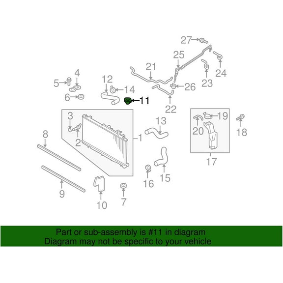 Engine Radiator - 45137AE01A - Genuine