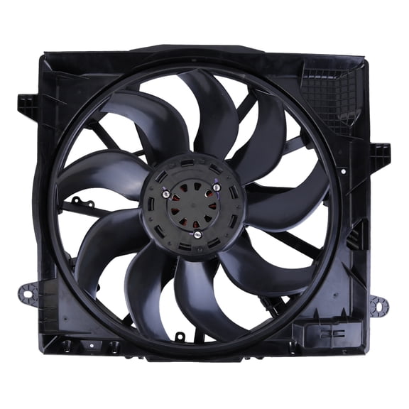 Engine Radiator Cooling Fan Assembly ABS Plastic Optimal Flow Fits for Jeep Wrangler 2019-2022 Replace 68272755AD