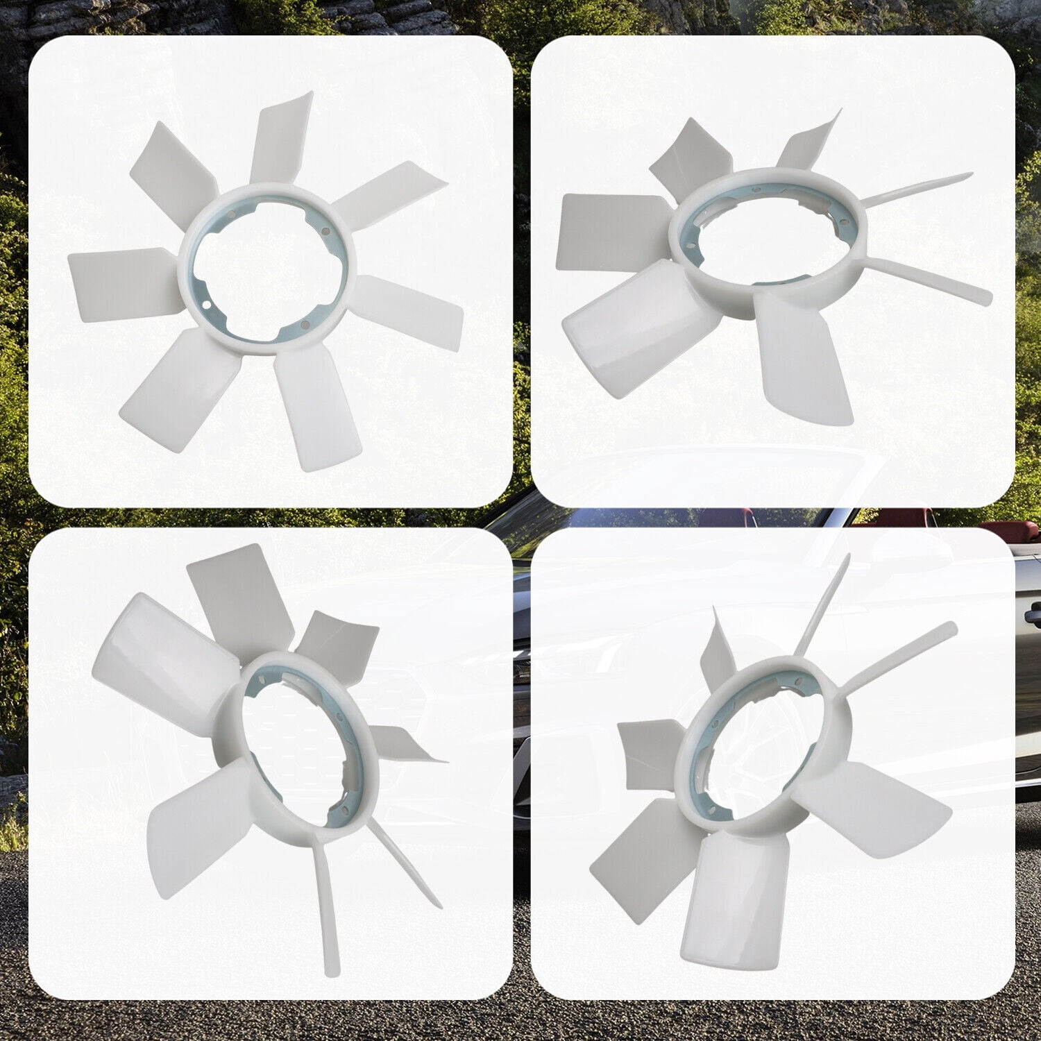 Engine Radiator Wind Fan Blades Replacement Fit for 1983-1986 Nissan ...