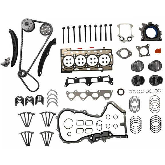 Engine Rebuild Kit Bearing Head Gasket Set Piston Timing Chain Kit For Audi VW Jetta Golf 1.4T TSI 06-16
