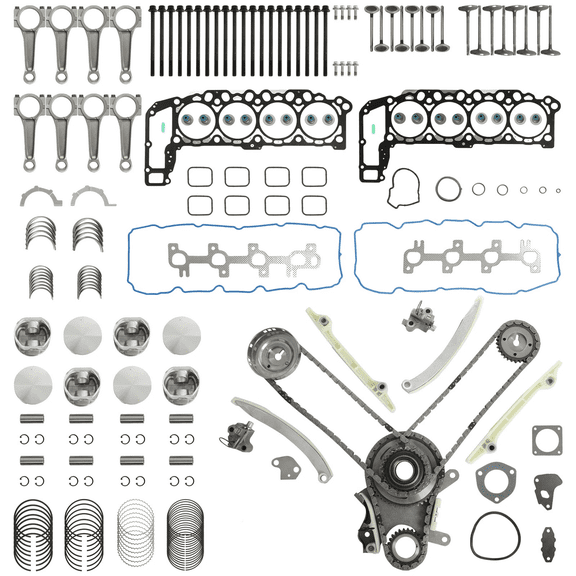 Engine Rebuild Kit Head Gasket Set Piston Con Rod For Jeep Grand Cherokee Dodge Ram 1500 4.7L V8 1999-2003