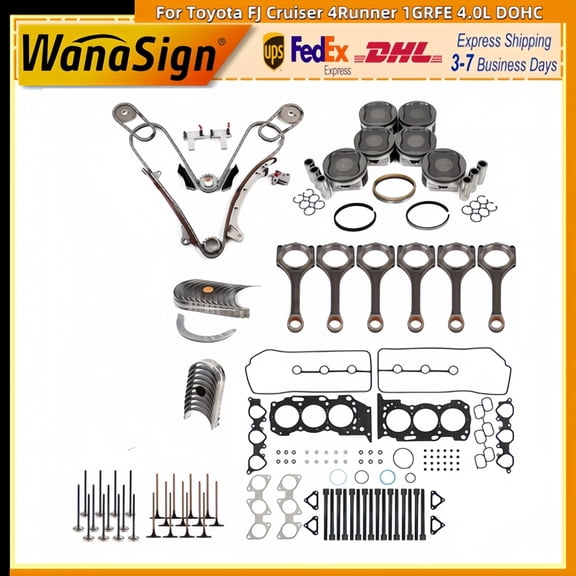 Engine Rebuild Kit Head Gasket Set Timing Chain Kit For Toyota TACOMA FJ Cruiser 4Runner 1GR-FE 4.0L