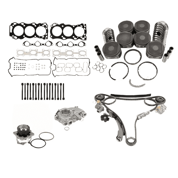 Engine Rebuild Kit Piston Timing Chain Kit Head Gasket Set For Nissan Frontier Pathfinder Xterra 4.0L 2005-2010