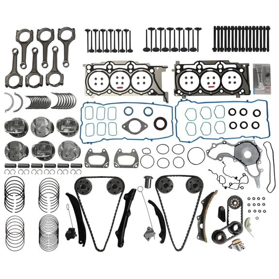 Engine Rebuild Overhaul Kit Head Gasket Set Bolts For 11-16 Jeep Grand Cherokee Dodge Chrysler Ram 1500 3.6L