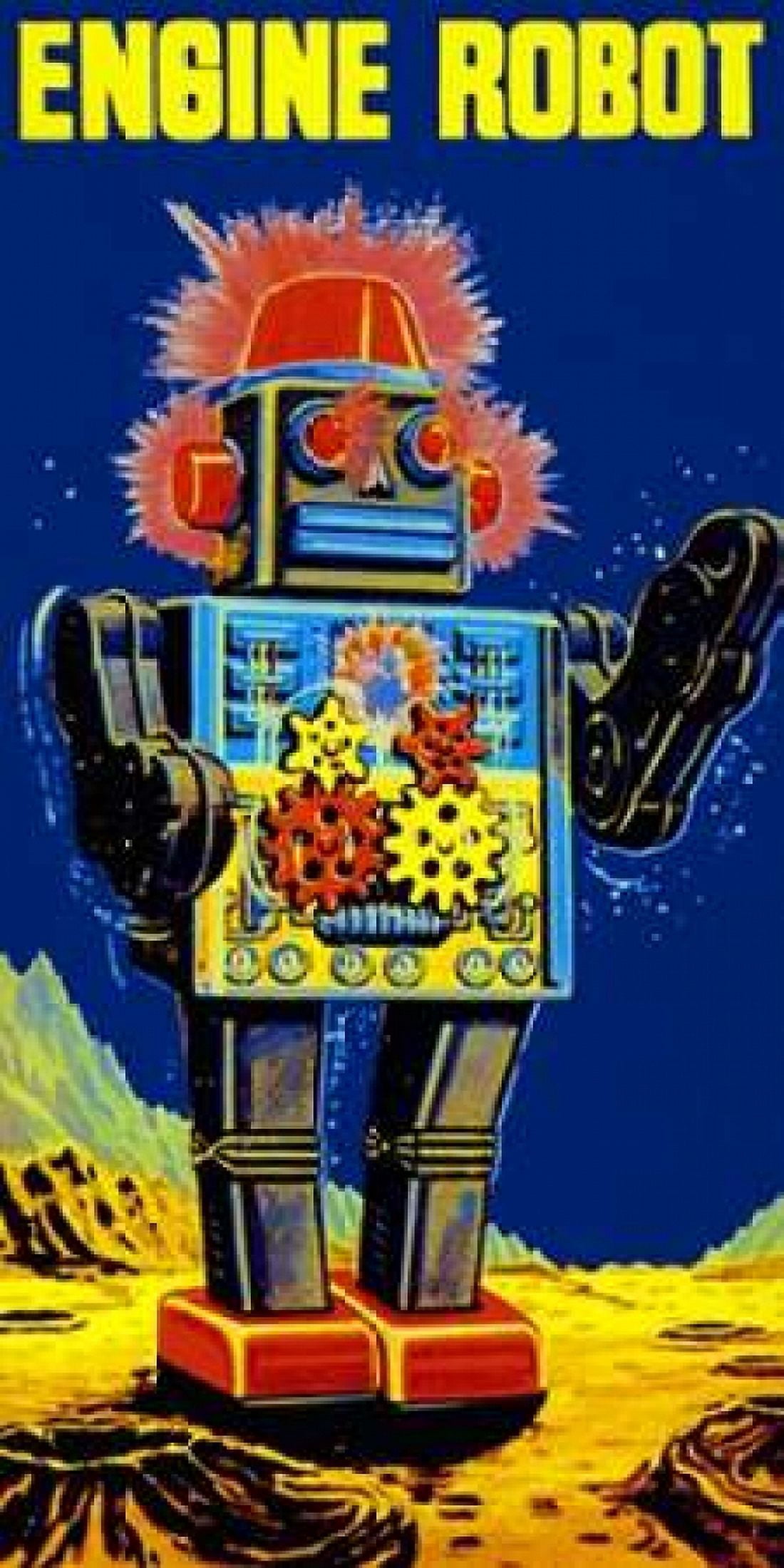 Engine Robot Canvas Art - Retrobot (24 x 48)