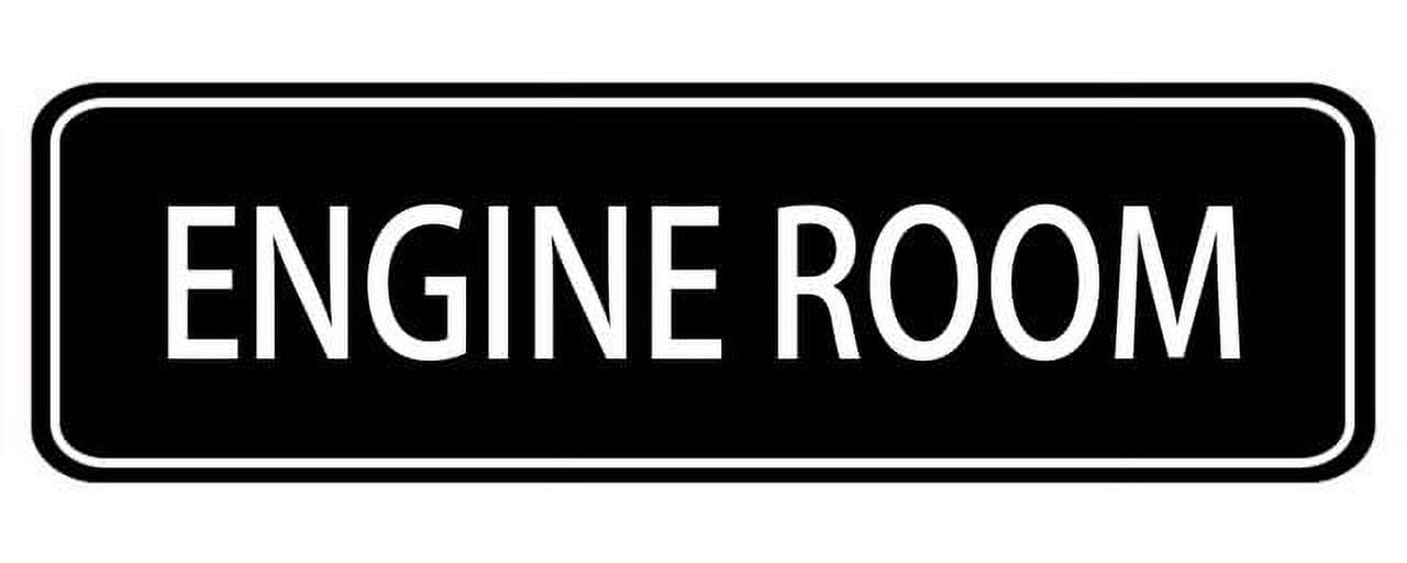 Engine Room Acrylic Sign For Office Door Wall Home And Business, Easy ...