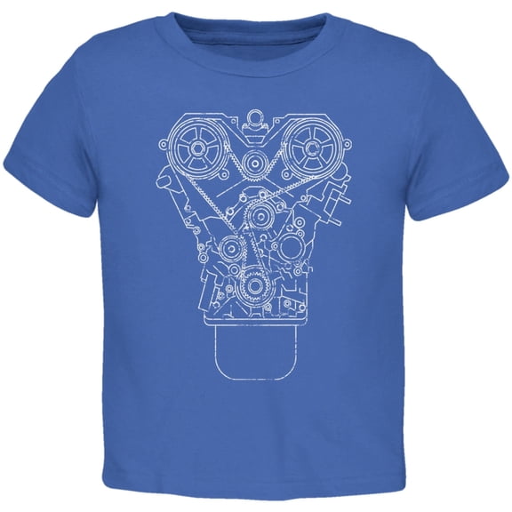 Engine Schematic Royal Toddler T-Shirt - 2T