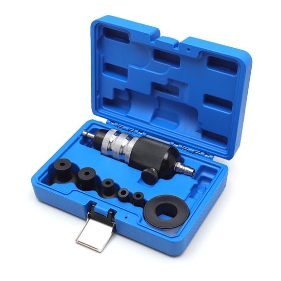 Engine Service Grinder Set Pneumatic Air Powered Lapping Tool with Five Heads Textured Body for Automotive Workshop Upkeep Detail Tasks