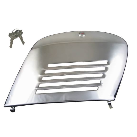 Engine Side Door Panel (chrome with lock); Small Frame Vespa