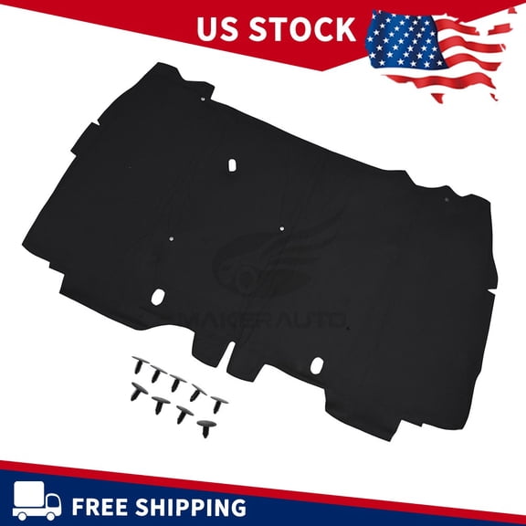 Engine Sound Insulation Pad Heat Shield Fits For Jeep Wrangler 3.6L 3.8L 2007-2017